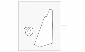 Door trim inner rear left Honda CRV 12-16
