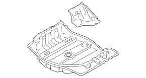 Trunk trough Infiniti G25 G35 G37 4d 06-15 graphite