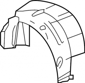 Rear left fender liner for Nissan Pathfinder 22-25