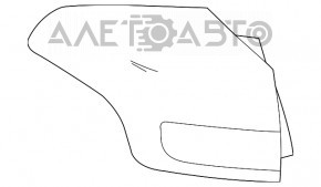 Left outer fender light for Toyota Rav4 16-18 rest.