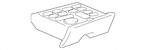 Pocket and control buttons Lexus GS450h 06-11 black for parking sensors and curtain