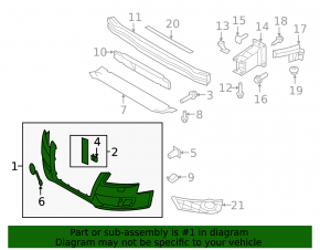 Bare front bumper for Audi A4 B8 08-12 pre-restyling