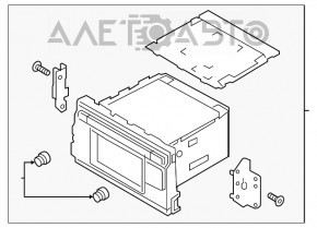 Radio tape recorder Kia Optima 16- display 5"
