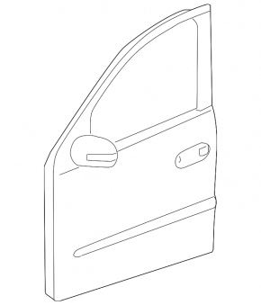 The front right door is bare, Mercedes X164 GL W164 ML, blue bumpers.