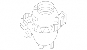 Cooling expansion tank Mercedes CLS-class C257 19-23 3.0, without cap