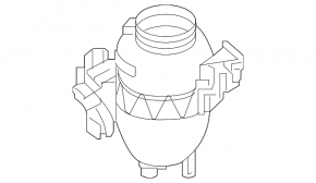 Cooling expansion tank Mercedes CLS-class C257 19-23 3.0, without cap
