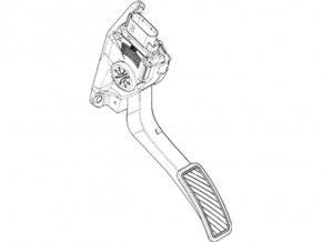 Ford Fiesta 11-19 Gas Pedal