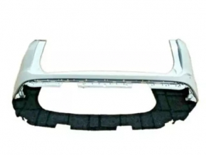 Rear bumper bare Ford Edge 15-18 pre-rest without parking sensors graphite