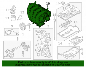Intake manifold Mazda3 MPS 12-13 2.0, 2.3, 2.5