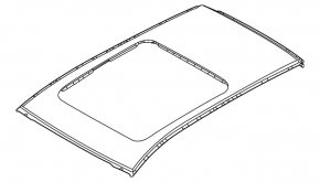 Mazda CX-50 2023-2025 metal roof without panoramic windows under roof rails