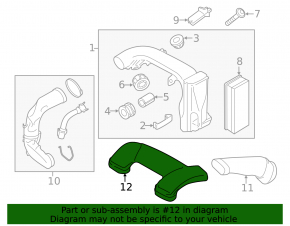 Rear Air Intake BMW X5 F15 14-18 3.0D
