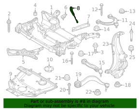 Front Subframe Strut BMW 5 G30 17-23