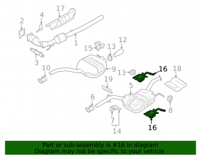 Muffler bracket center VW CC 08-17 large
