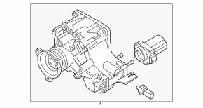 Kia Sorento 21-25 2.5T, HEV, PHEV rear differential clutch with actuator