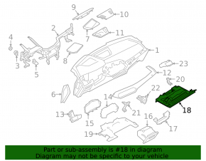 Front passenger footwell trim BMW X7 G07 19-