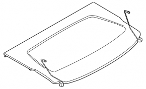 BMW X2 F39 18-23 Black Trunk Shelf