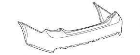 Bare rear bumper for Toyota Avalon 11-12