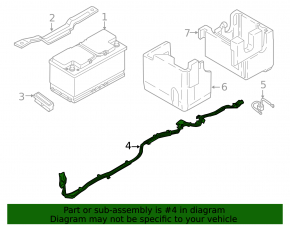 Power cable through the entire body of the BMW 5 G30 18- 530e hybrid