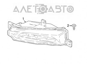Left fog light for BMW X3 G01 18-21 sand