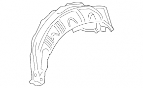 Rear right fender liner Toyota Prius 30 10-15