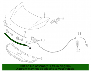 Nissan Ariya 23-25 Hood Seal