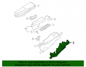 Lower cover of the fuse box under the hood Toyota Camry v70 18-24 2.5, 3.5 broken fastening