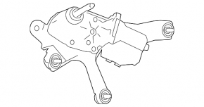 Rear wiper linkage with motor for Toyota Rav4 19-25