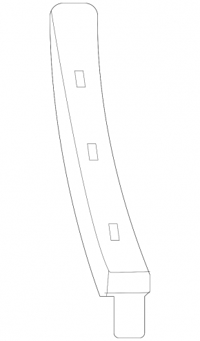 Left lower front bumper mount for Hyundai Venue 20-25
