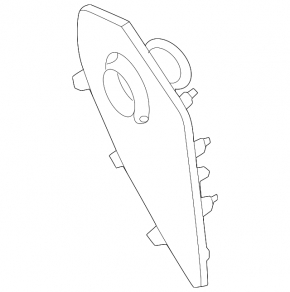 Front panel trim left side Audi A3 22-26 black