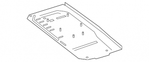 Mercedes GLC 16-22 trunk trough