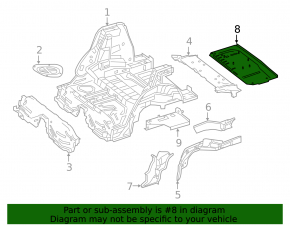 Mercedes GLC 16-22 trunk trough