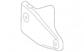 Upper left radiator bracket Mercedes Metris W447 16-23