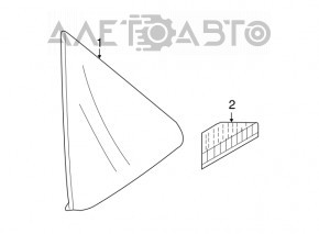 Window blind glass rear right Mazda3 MPS 09-13