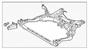 Front subframe Mazda 3 14-18 BM