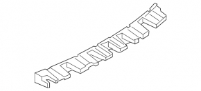 Ford Escape MK3 13-19 rear bumper absorber cracked, missing element