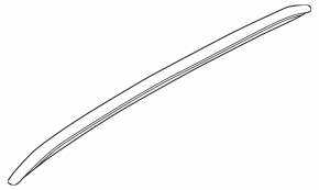 Railing longitudinal left Lincoln Nautilus 19-23 chrome