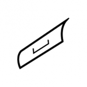 Ford Escape MK3 17-19 Tailgate Molding Trim for Camera, 2-Piece
