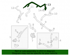 VW Jetta 19-26 1.4T Turbo Cooling Pipe Supply