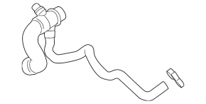 Cooling system hose BMW X3 F25 11-17 2.0T