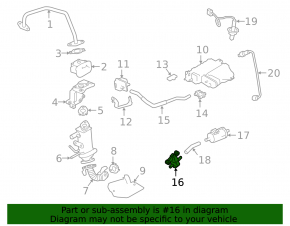 Vacuum Solenoid Nissan Rogue 21-22 2.5