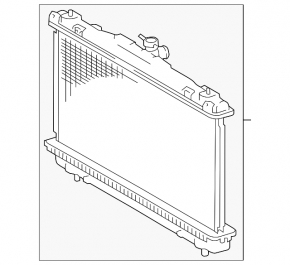 Radiator cooling water Toyota Camry v50 12-14 2.5 usa TYC