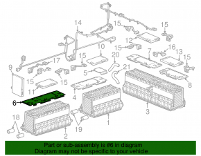 Cover of elements of the middle module of the VVB Chevrolet Volt 13-15 driftwood