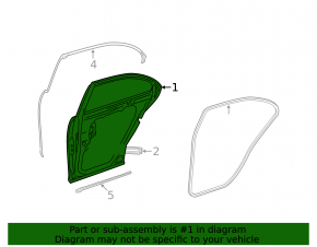 Door bare rear right Mercedes W221 long silver