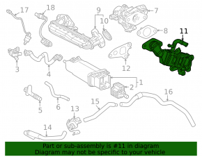 Lexus UX250h UX300h 19-26 EGR Valve Cooler