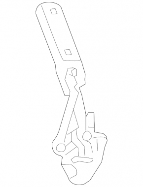 Right hood hinge VW Passat 09-10
