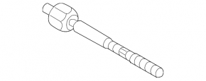 Left steering rod Audi A6 C7 12-18 torn boot