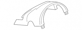 Steering column cover Audi A6 C7 12-18 complete, black