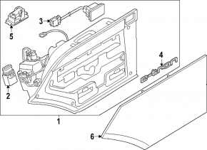 Left charging port cover for Audi E-Tron 19-23