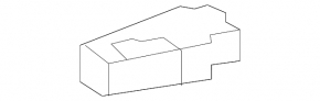 Rear bumper mount short right Subaru Forester 14-18 SJ