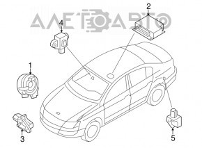 SRS airbag module airbag computer VW CC 08-11